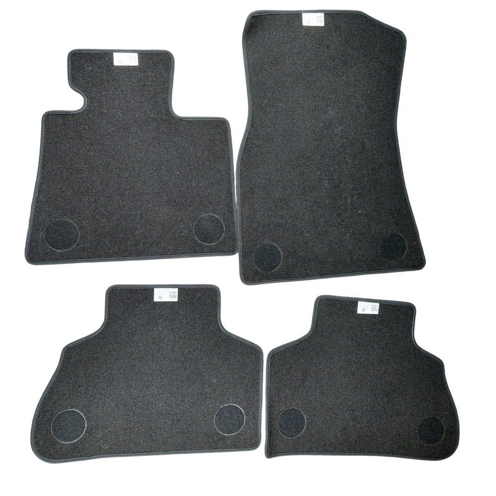 BMW Black Carpet Floor Mats Set of 4 Visscher Caravelle 7478825-08 0022067010